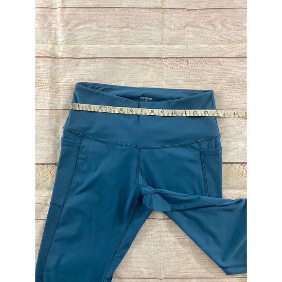 Feed Me Fight Me Women's Blue Athletic Crossfit Leggings - Large - Picture 7 of 12